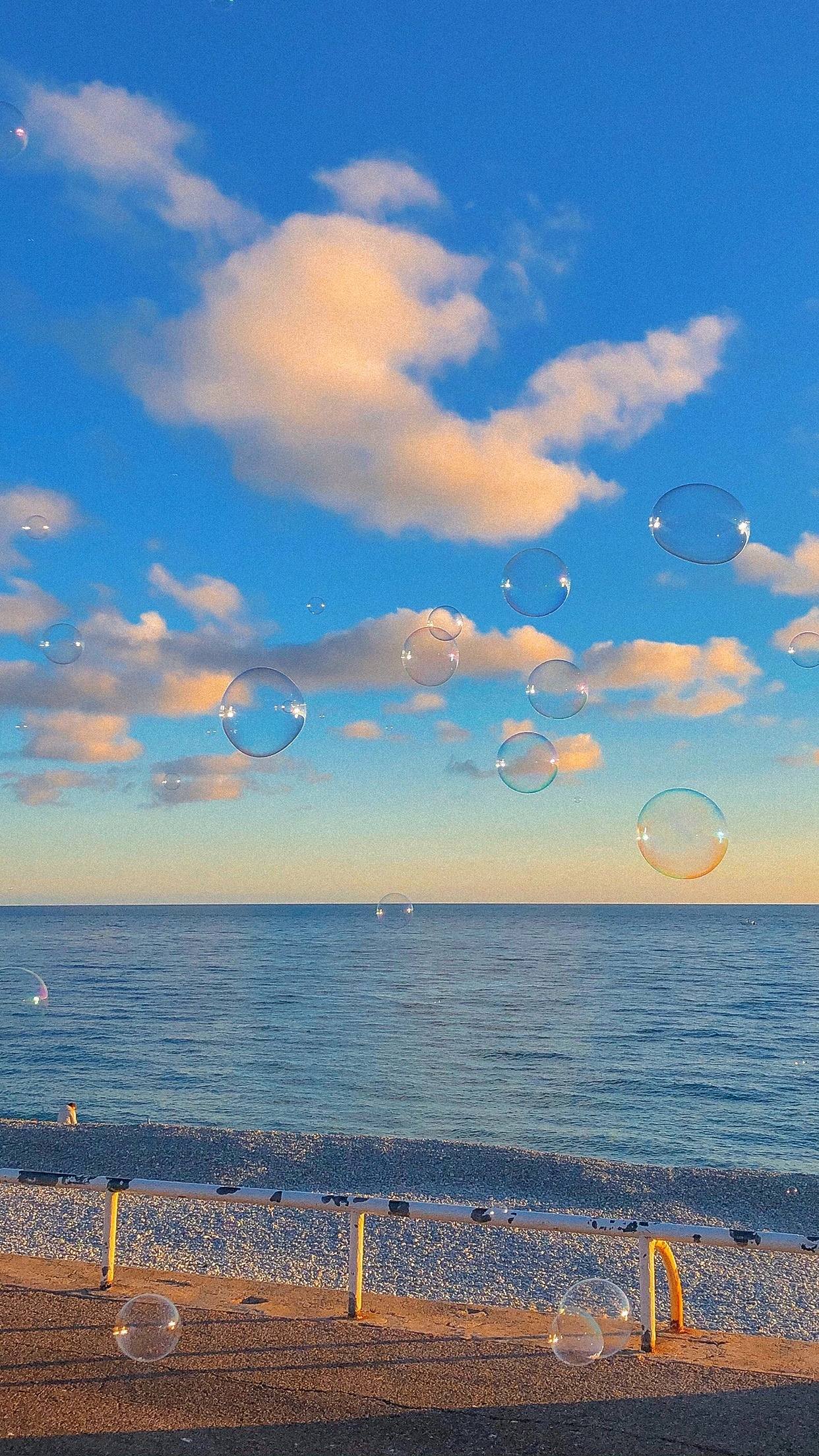 电脑壁纸里的紫色梦幻：海日落与美好夕阳的完美邂逅详细内容1